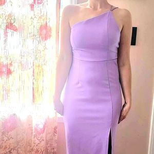 NWT Hello Molly Lavender One Shoulder Dress Size 4